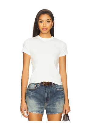 DL1961 Shrunken Tee in White. Size L. Also in M, S, XS.