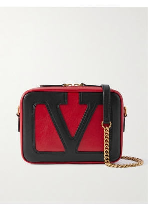 Valentino Garavani - Viva Superstar Two-tone Leather Shoulder Bag - Red - One size