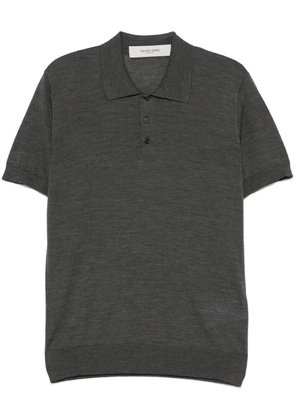 Golden Goose fine-knit polo shirt - Grey
