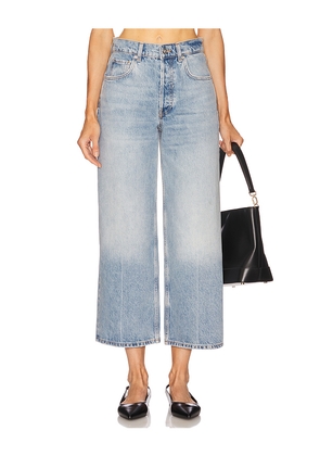 ANINE BING Heath Wide Leg in Blue. Size 24. Also in 25, 27, 28, 29, 30.