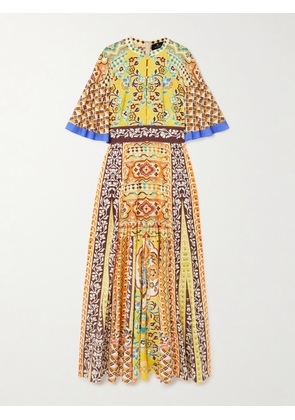 Etro - Printed Cotton-blend Maxi Dress - Yellow - IT36,IT38,IT40,IT42,IT44,IT46,IT48,IT50