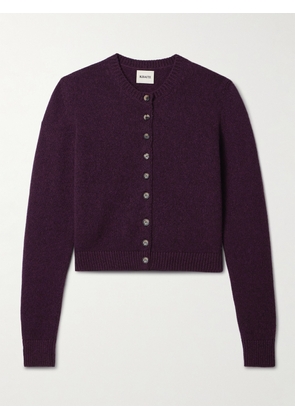 KHAITE - Everheart Cashmere Cardigan - Burgundy - x small,small,medium,large