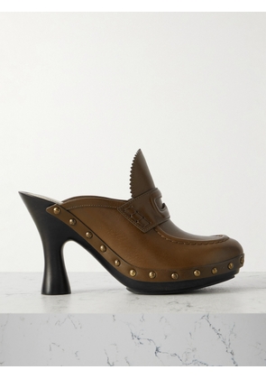 Burberry - Studded Leather Mules - Green - IT36,IT37,IT38,IT39,IT40,IT41