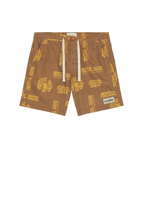 Critical Slide Faithful 17 Swimtrunk in Brown. Size 30. Also in 32, 34, 36.