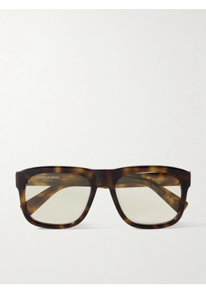 SAINT LAURENT EYEWEAR - Square-frame Tortoiseshell Acetate Sunglasses - One size
