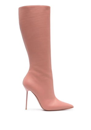 Paris Texas Lidia 105mm leather stiletto boots - Pink