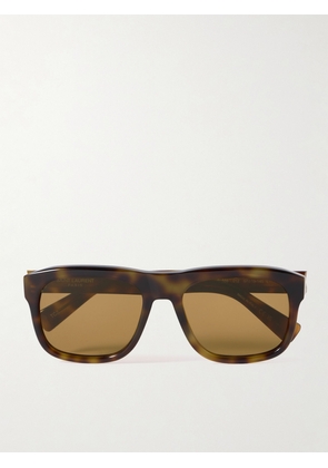 SAINT LAURENT EYEWEAR - Square-frame Tortoiseshell Acetate Sunglasses - Brown - One size