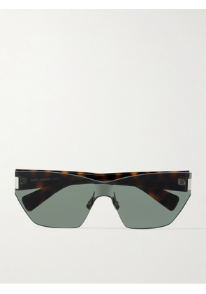 SAINT LAURENT EYEWEAR - Square-frame Tortoiseshell Acetate Sunglasses - Green - One size