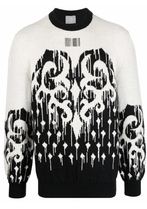 VTMNTS drip-print jumper - Black