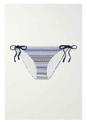 lemlem - Neela Stretch-jacquard Bikini Briefs - Blue - x small,small,medium,large,x large