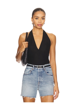 EAVES x Coco Fio Halter Top in Black. Size L. Also in M, S, XL, XS.