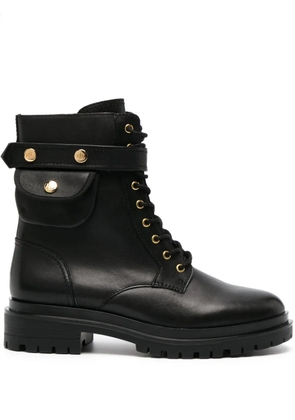 Lauren Ralph Lauren Cammie lace-up leather boots - Black