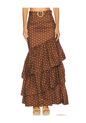 Cara Cara Priya Skirt in Chocolate. Size 0. Also in 10, 12, 8.