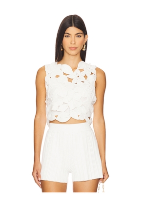Cult Gaia Harrington Knit Top in White. Size S. Also in XS.