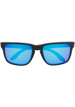 Oakley wayfarer-frame mirrored sunglasses - Black