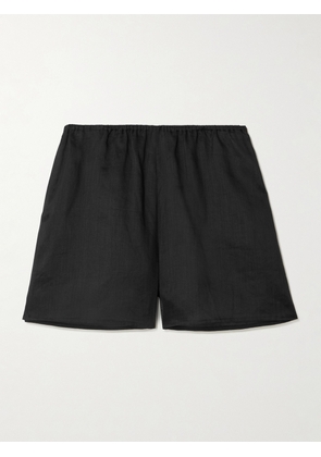 TOTEME - Ramie Shorts - Black - DK32,DK34,DK36,DK38,DK40,DK42