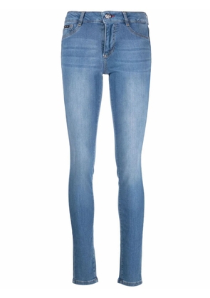 Philipp Plein high-rise skinny jeggings - Blue