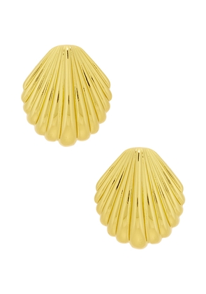 ANNI LU Ocean Treasure Earring in Metallic Gold.