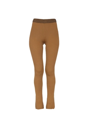 Baum Und Pferdgarten ribbed split-hem leggings - Brown