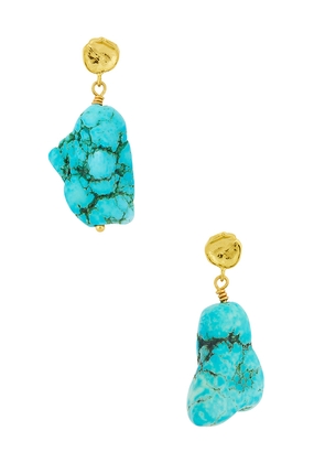 ANNI LU La Mer Earrings in Teal.