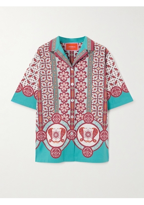 La DoubleJ - Printed Cotton-poplin Shirt - Multi - xx small,x small,small,medium,large,x large,xx large