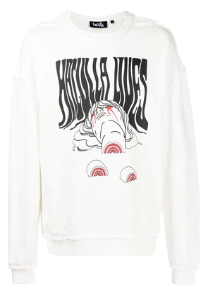 Haculla logo-print jumper - White