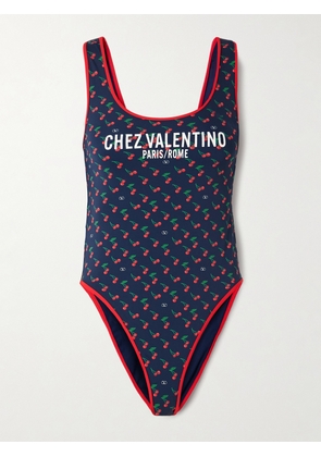Valentino Garavani - Printed Swimsuit - Blue - x small,small,medium,large,x large