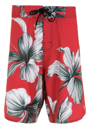 Osklen floral-print swim shorts - Red