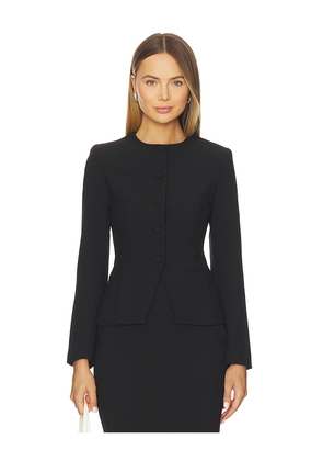 ALL THE WAYS Jane Collarless Blazer in Black. Size L. Also in S, XS, XXS.