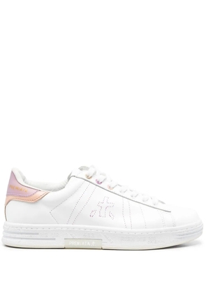 Premiata panelled low-top sneakers - White