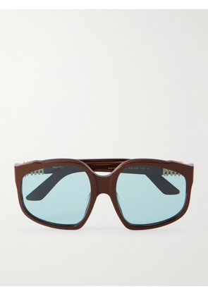 Miu Miu Eyewear - Oversized Square-frame Acetate Sunglasses - Brown - One size