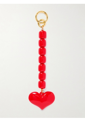 Julietta - Gold-tone Resin Bag Charm - Red - One size