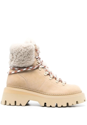Woolrich sheepskin hiking boots - Neutrals