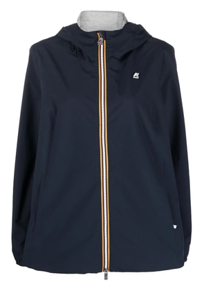 K-Way R&D Marguerite hooded windbreaker jacket - Blue
