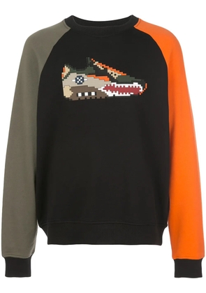 Mostly Heard Rarely Seen 8-Bit Falcon tri-colour sweatshirt - Black