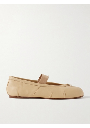 Maison Margiela - Tabi Split-toe Leather Ballet Flats - Neutrals - IT35,IT36,IT36.5,IT37,IT37.5,IT38,IT38.5,IT39,IT39.5,IT40,IT40.5,IT41