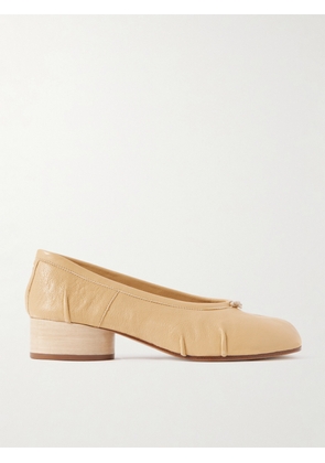 Maison Margiela - Tabi Ballerina Split-toe Leather Pumps - Neutrals - IT35,IT35.5,IT36,IT36.5,IT37,IT37.5,IT38,IT38.5,IT39,IT39.5,IT40,IT40.5,IT41