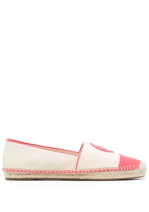 Michael Michael Kors monogram-embroidered espadrilles - Neutrals