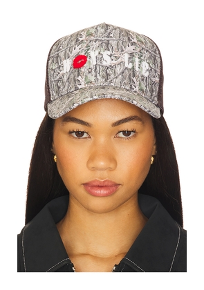 Boys Lie Cadet Trucker Hat in Army.