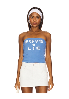 Boys Lie I'm The Captain Tube Top in Blue. Size L. Also in M, S, XL/1X, XS.