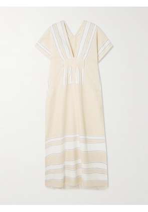 lemlem - Gasira Striped Cotton-blend Maxi Dress - Cream - x small,small,medium,large
