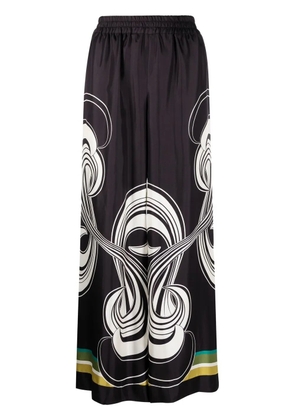 La DoubleJ Placée wide-leg trousers - Black