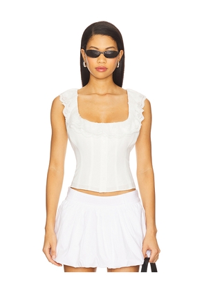 GUIZIO Paloma Lace Top in White. Size L. Also in M, S, XL, XS, XXL, XXS.