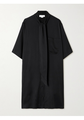 Stella McCartney - Tie-neck Satin-crepe Mini Dress - Black - IT34,IT36,IT38,IT40,IT42,IT44,IT46,IT48