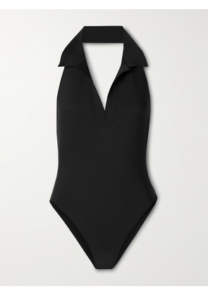 Lisa Marie Fernandez - Polo Neoprene Halterneck Swimsuit - Black - 1,2,3,4