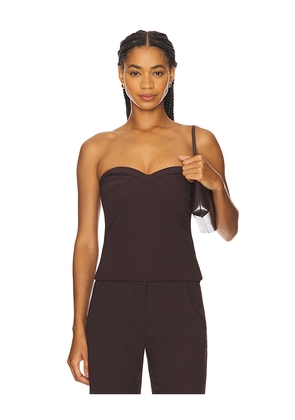 Amanda Uprichard x REVOLVE Soho Top in Brown. Size L. Also in M, S, XL, XS.