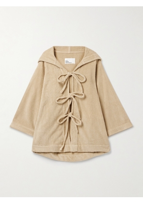 Lisa Marie Fernandez - Hooded Cotton-terry Coverup - Cream - XS/S,M/L