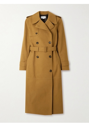 Stella McCartney - Oversized Double-breasted Belted Brushed Trench Coat - Brown - IT36,IT38,IT40,IT42