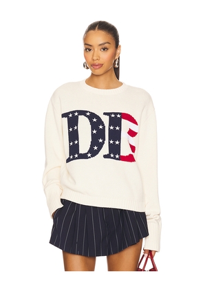 Dairy Boy American Summer Sweater in Beige. Size S. Also in XS.