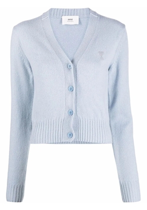 AMI Paris Ami de Coeur V-neck cardigan - Blue